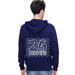 Leavers Graduation Hoodie 26 Block Print Style Stars & Stripes Hood